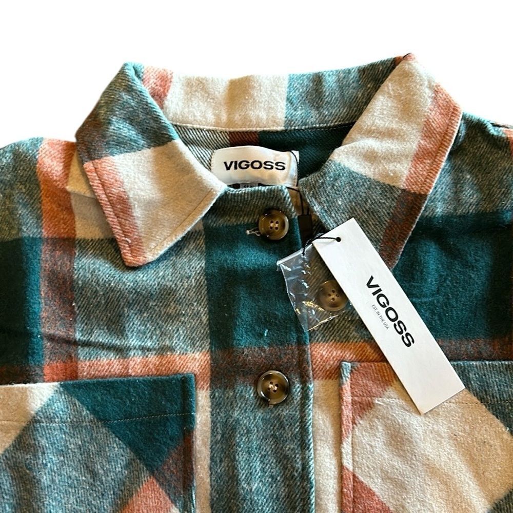 NEW Vigoss Lexi Plaid Shacket